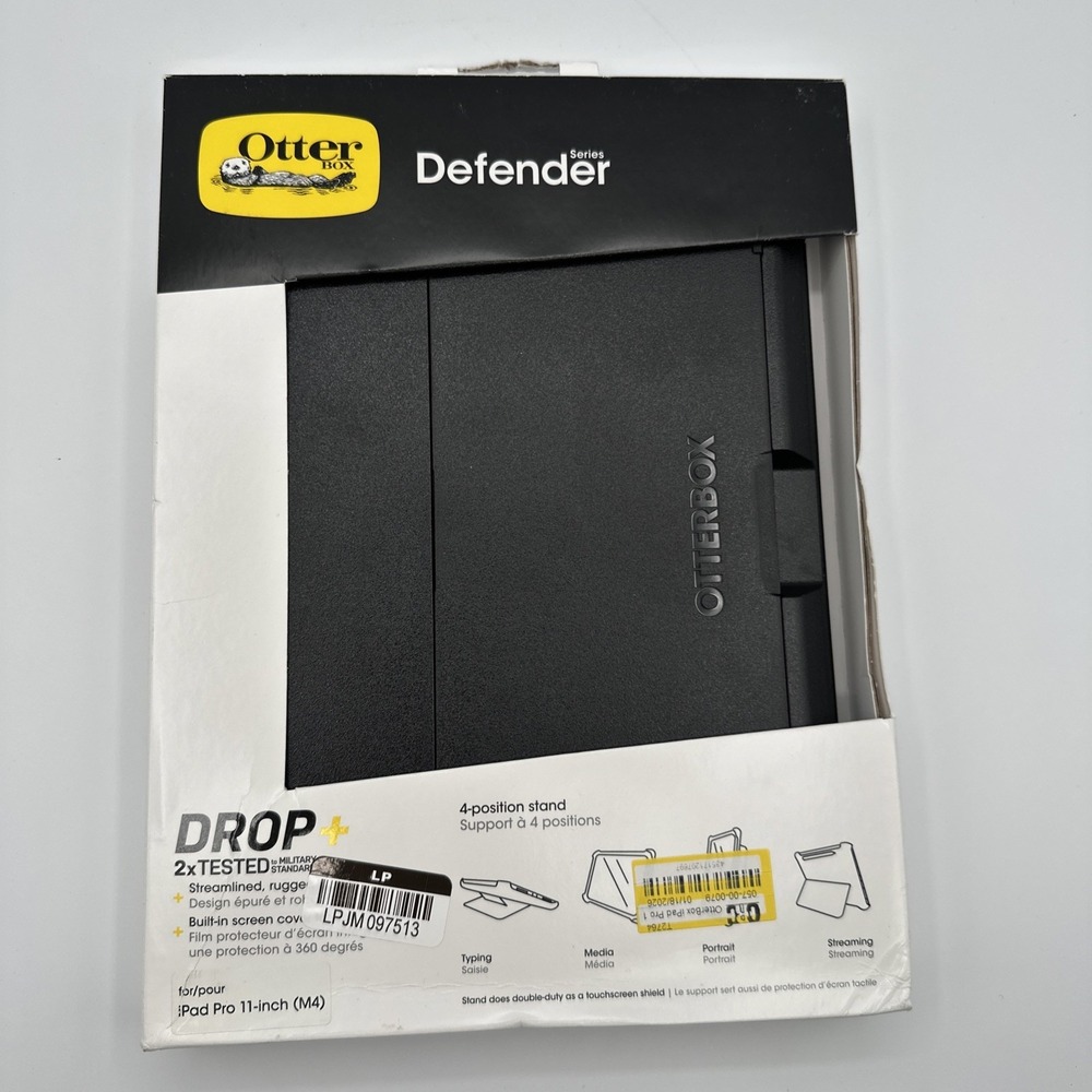 OtterBox Defender Case for Apple iPad Pro 11-inch (M4 M5) - Black NEW OPEN !!!